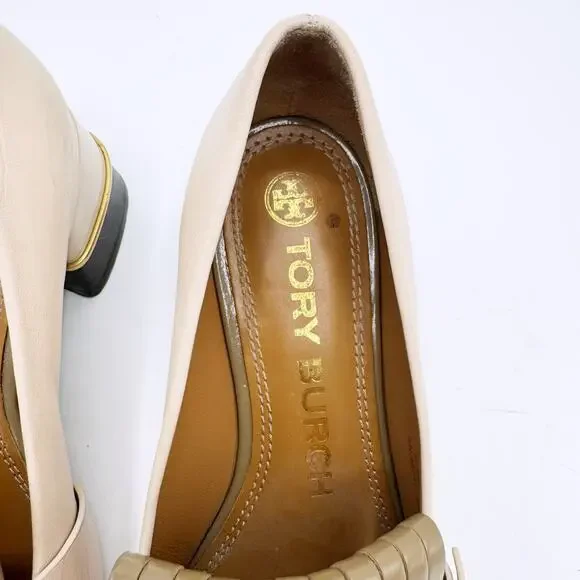 Tory Burch Multi Logo Kiltie Loafer Pumps (Size 6) - Picture 7 of 16